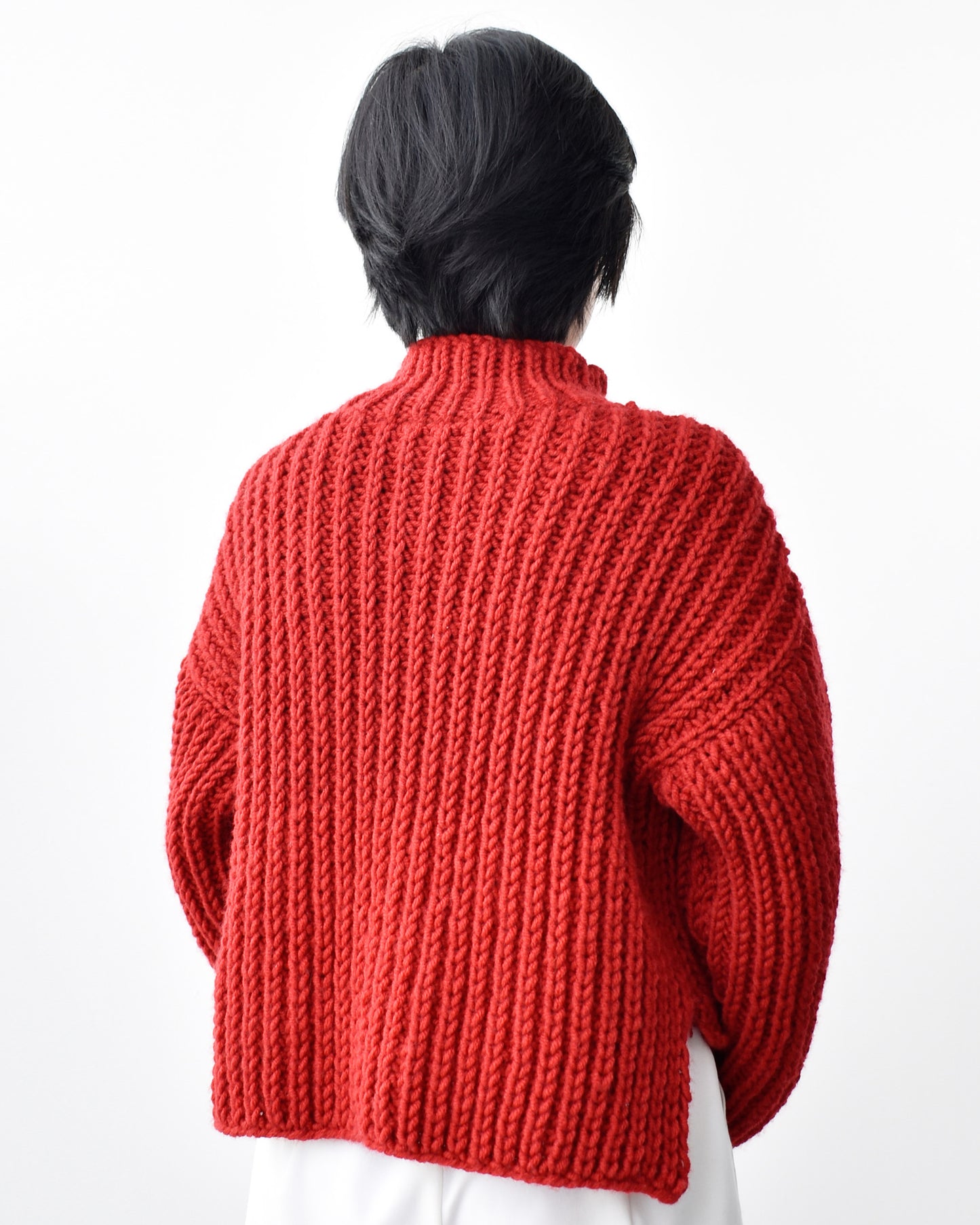 Sweater No.11 | Easy knitting chunky sweater pattern