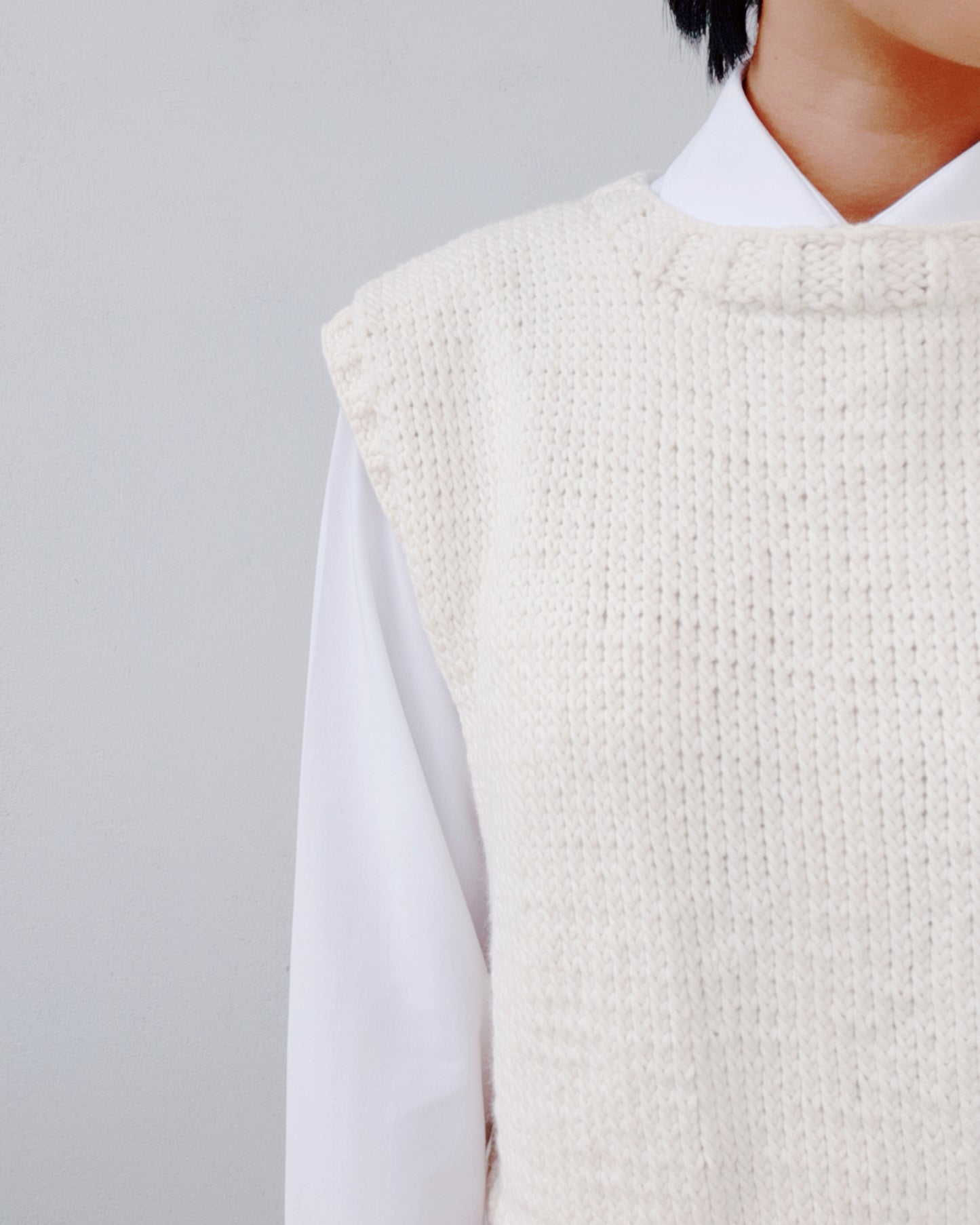 Vest No.1 | Easy knitting pattern for beginners