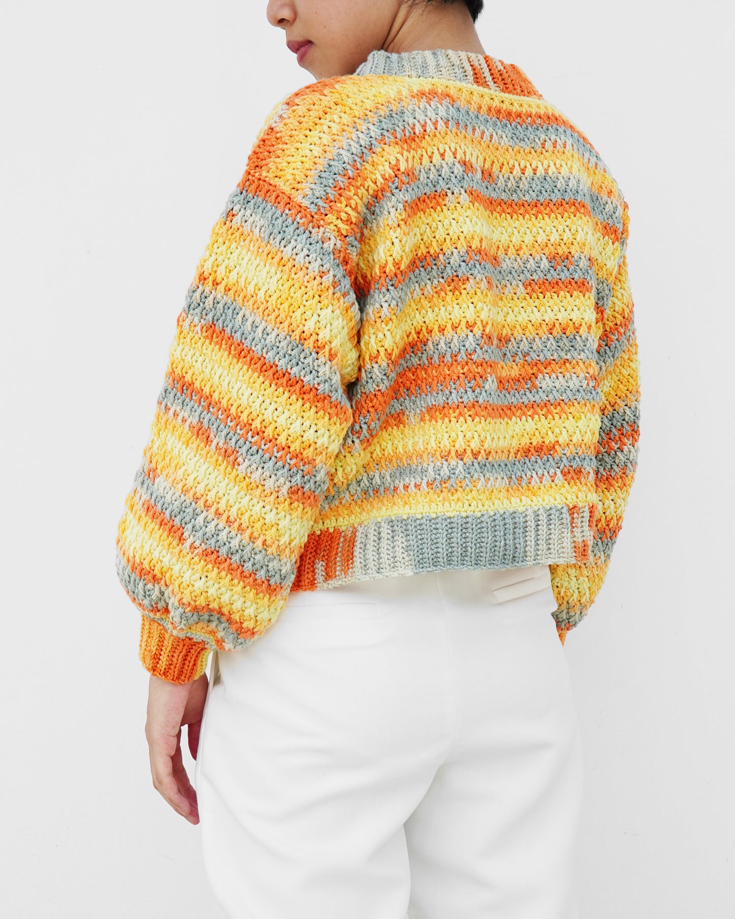 Sweater No.32 | V-neck sweater crochet pattern