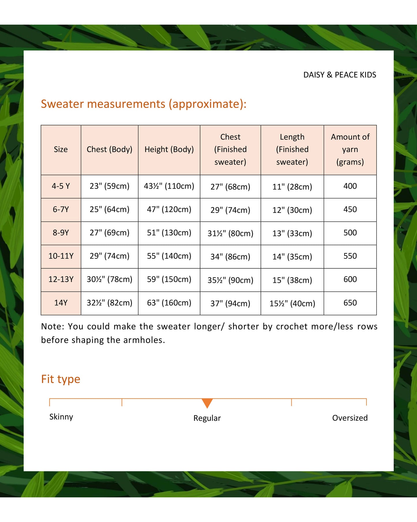 Kids' Sweater No.3 | Easy crochet pattern