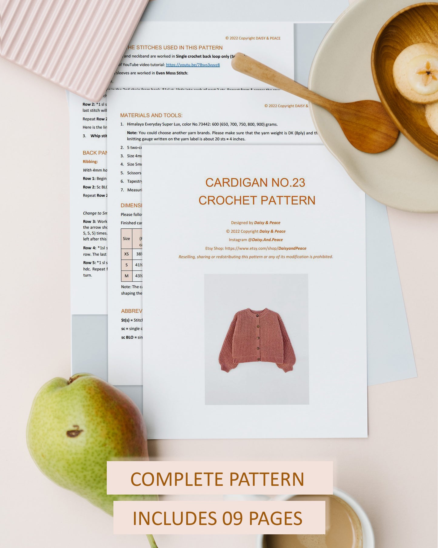 Cardigan No.23 | Easy crochet pattern