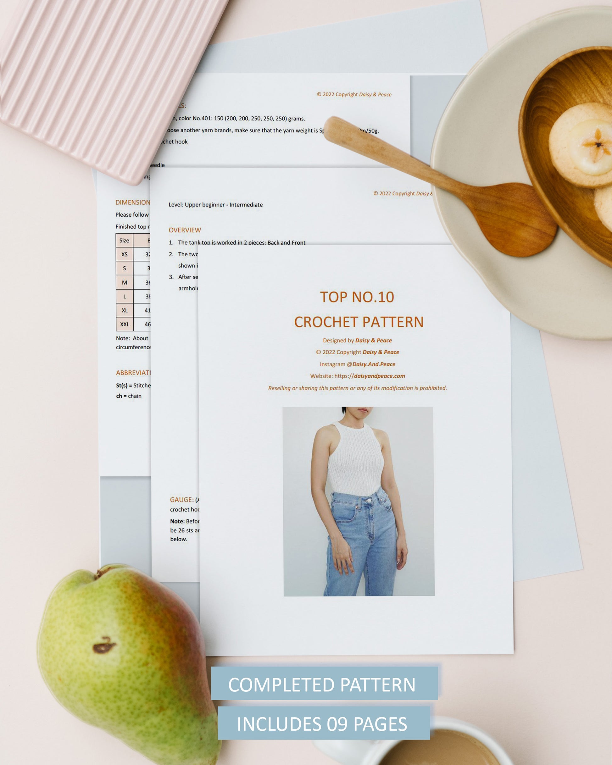 Easy crochet tank top pattern