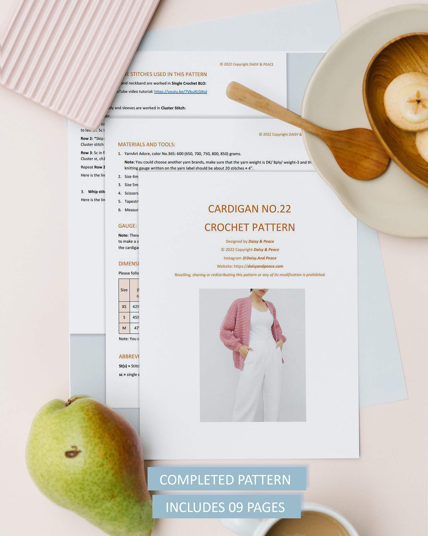 Cardigan No.22 | Easy crochet pattern