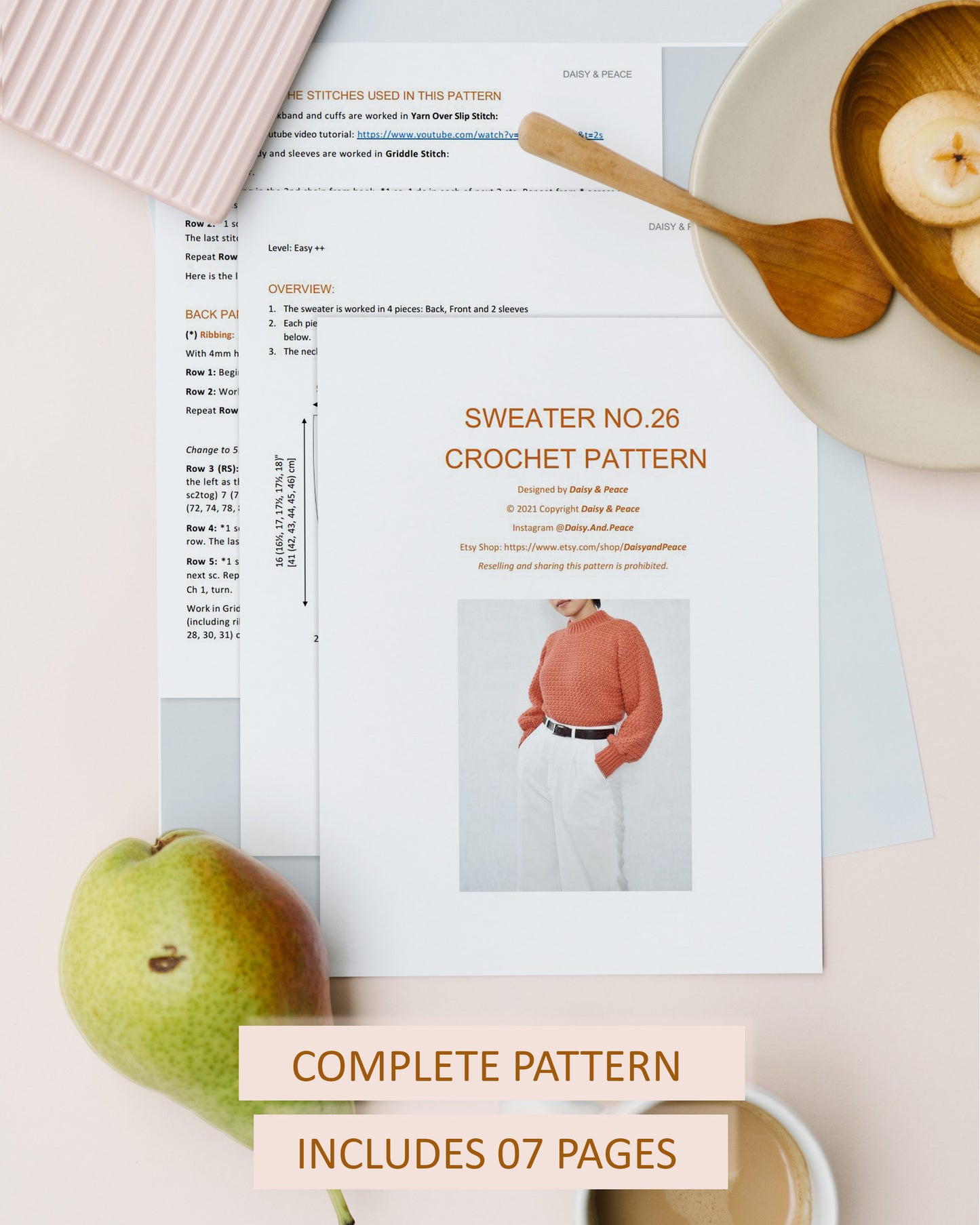 Sweater No.26 | Easy crochet pattern