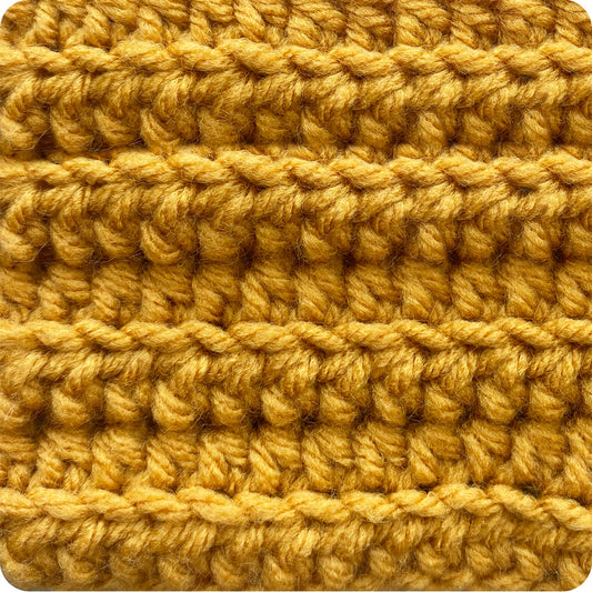 Half Double Crochet (Back Loop Only)