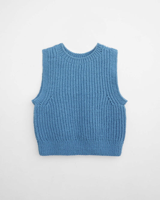 Vest No.43 | Knitting ribbed vest pattern