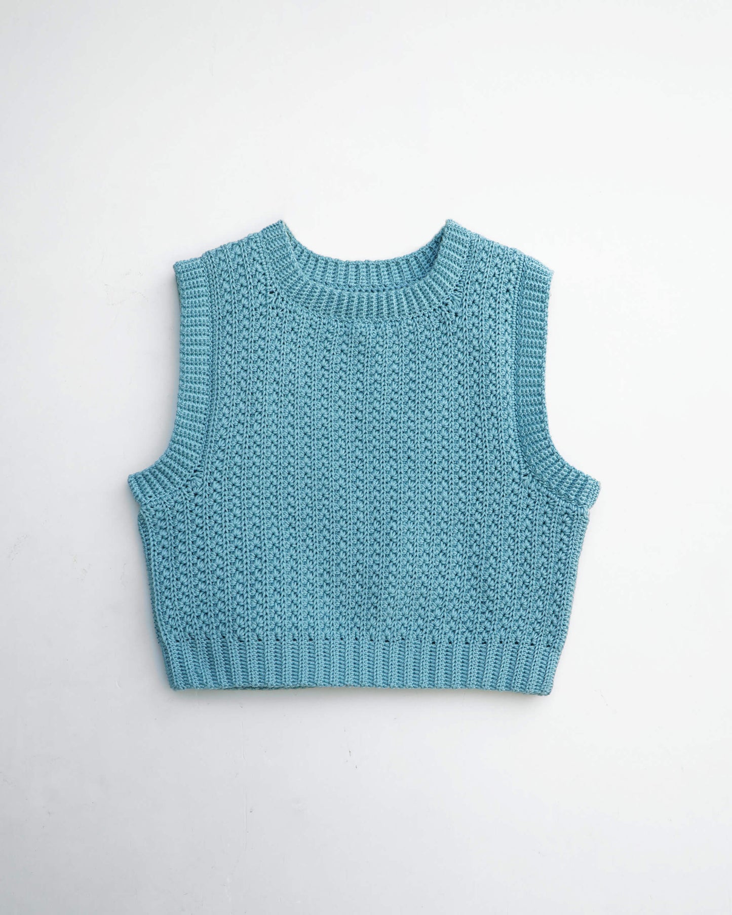 Vest No.45 | Easy crochet ribbed vest pattern