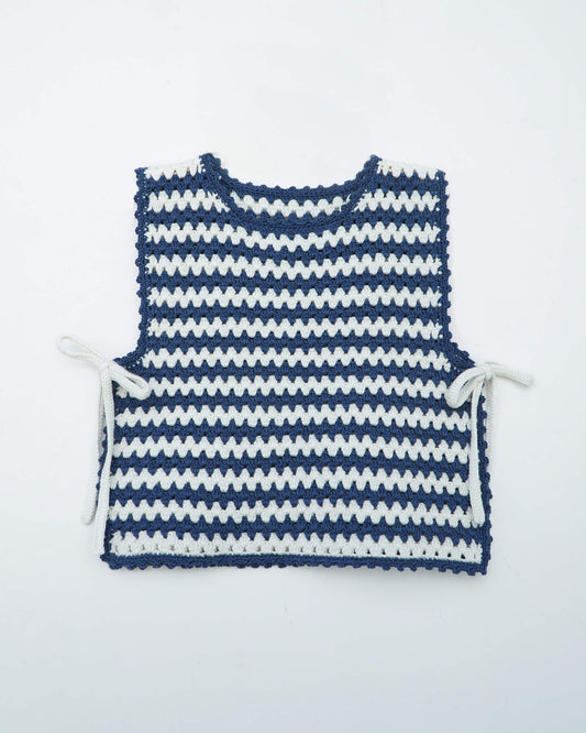 Vest No.52 | Easy crochet side tie vest pattern