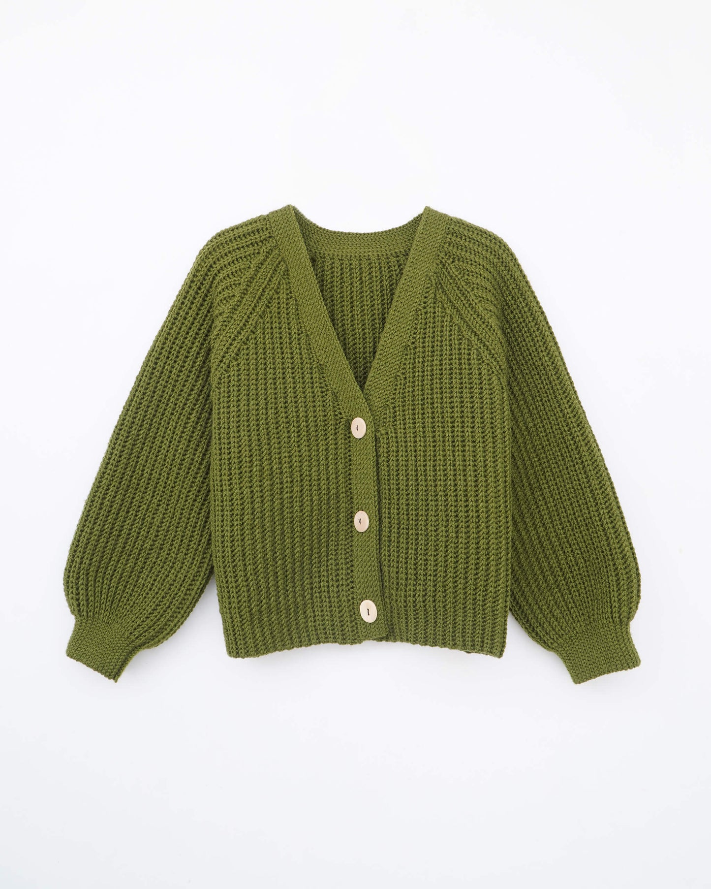 Cardigan No.38 | Ribbed raglan cardigan crochet pattern