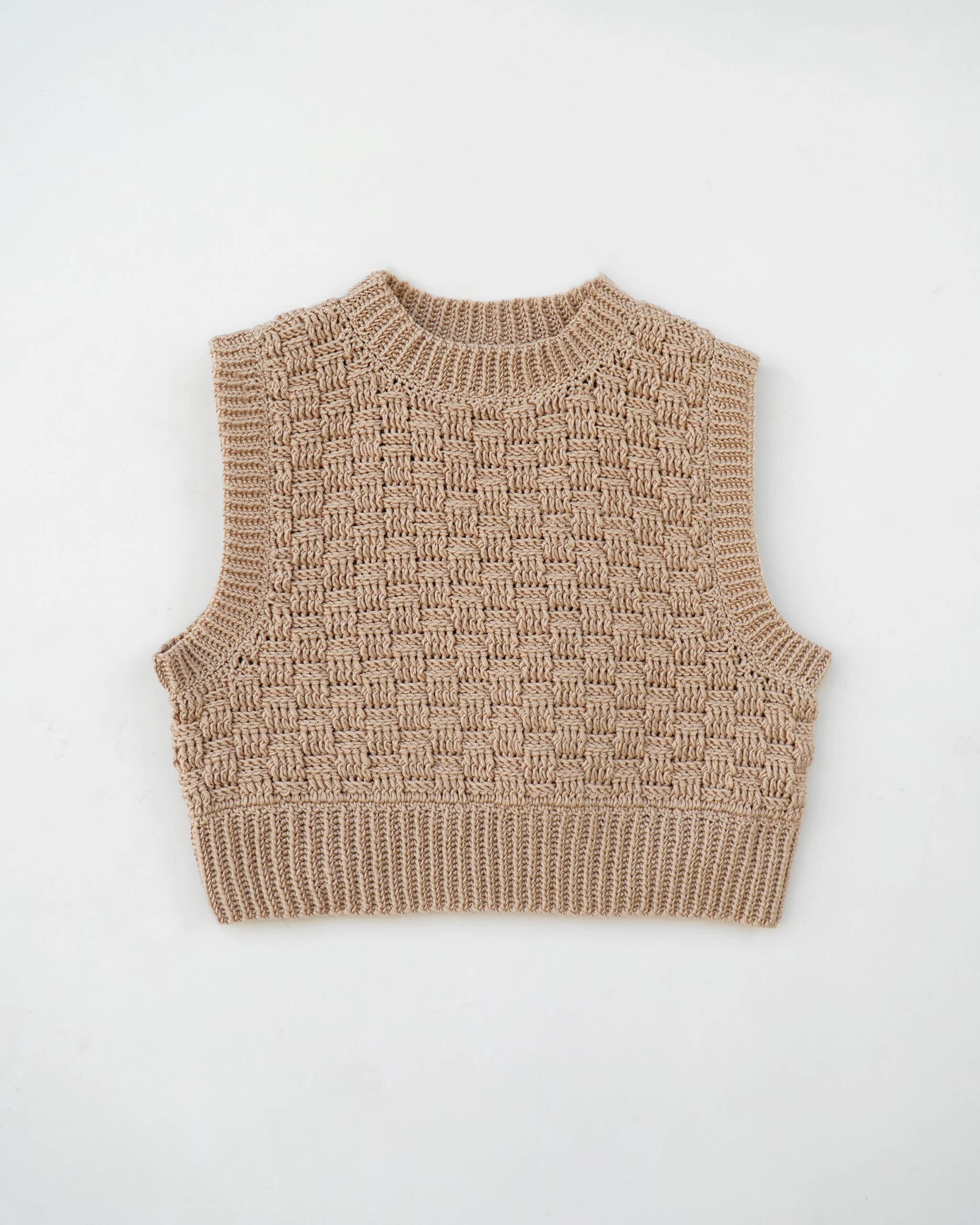 Vest No.30  Easy crochet ribbed vest pattern – Daisy & Peace