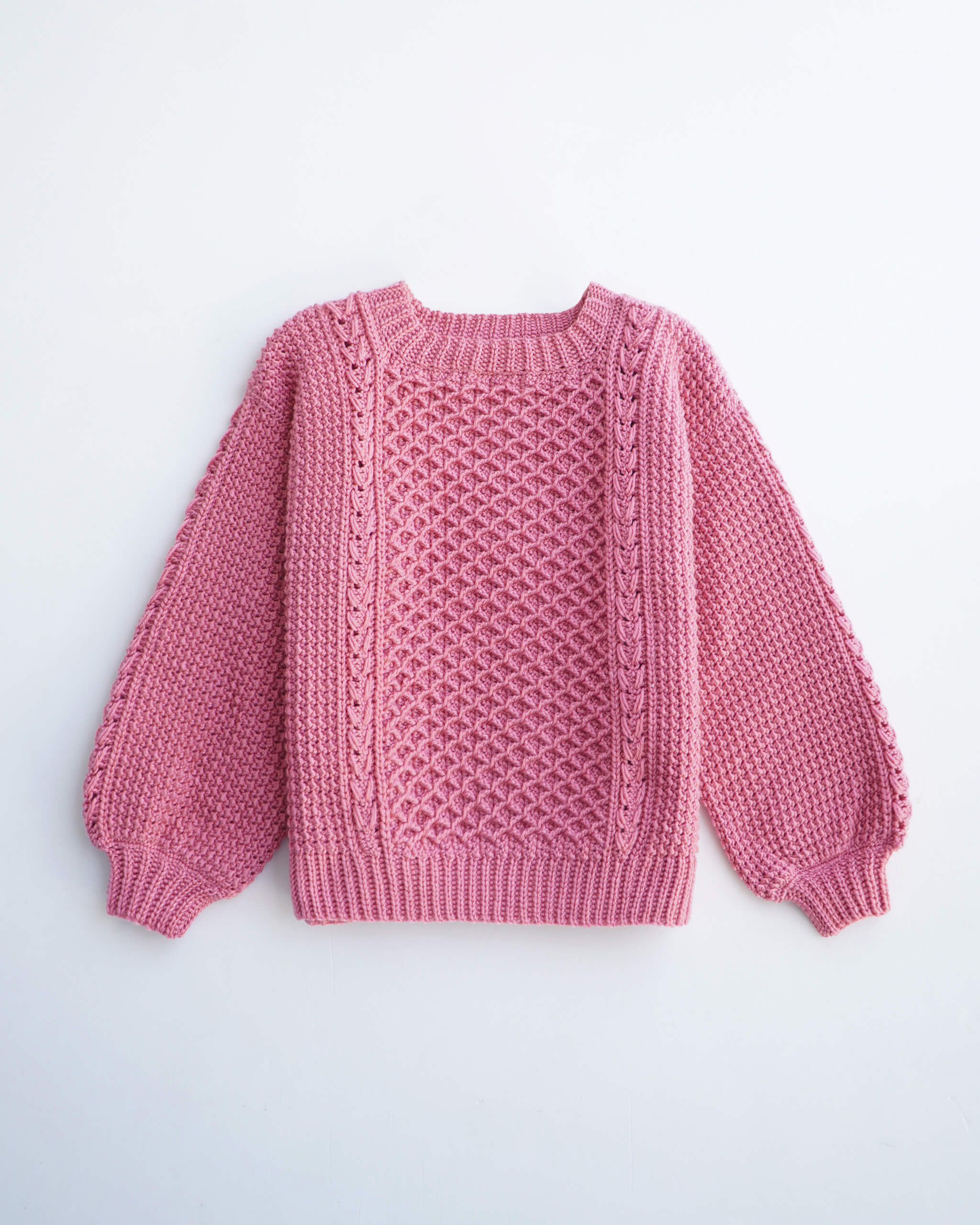 Sweater No.57 | Diamond sweater crochet pattern – Daisy & Peace