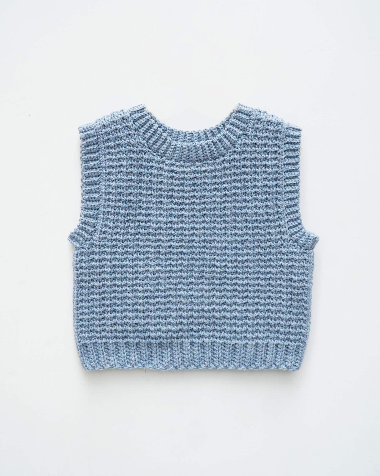 Crochet ribbed vest pattern