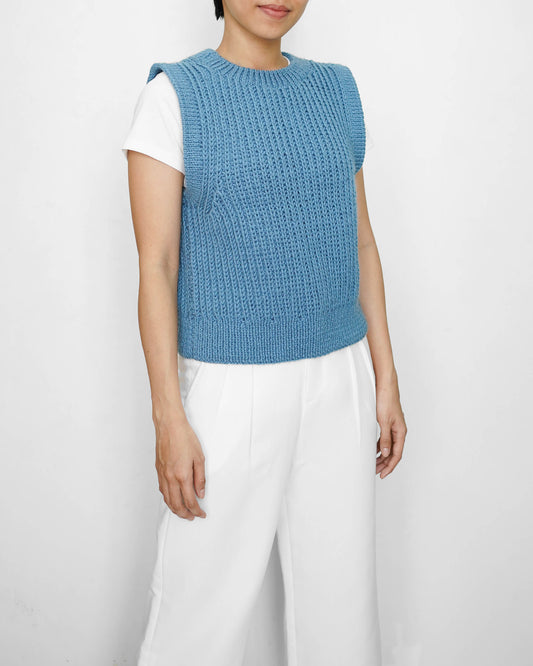 Vest No.43 | Knitting ribbed vest pattern