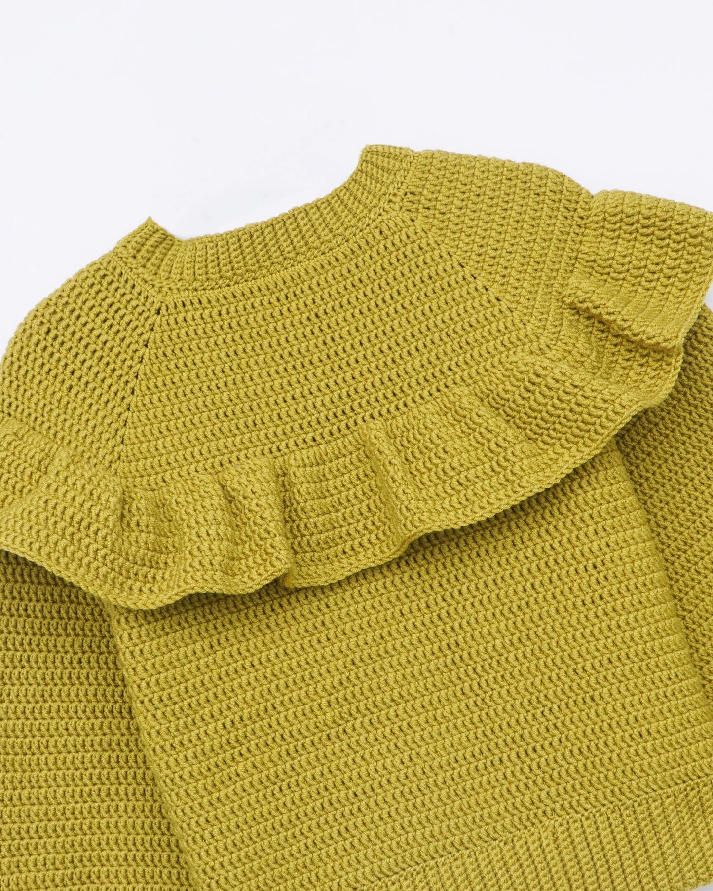 Sweater No.60 | Ruffled sweater crochet pattern