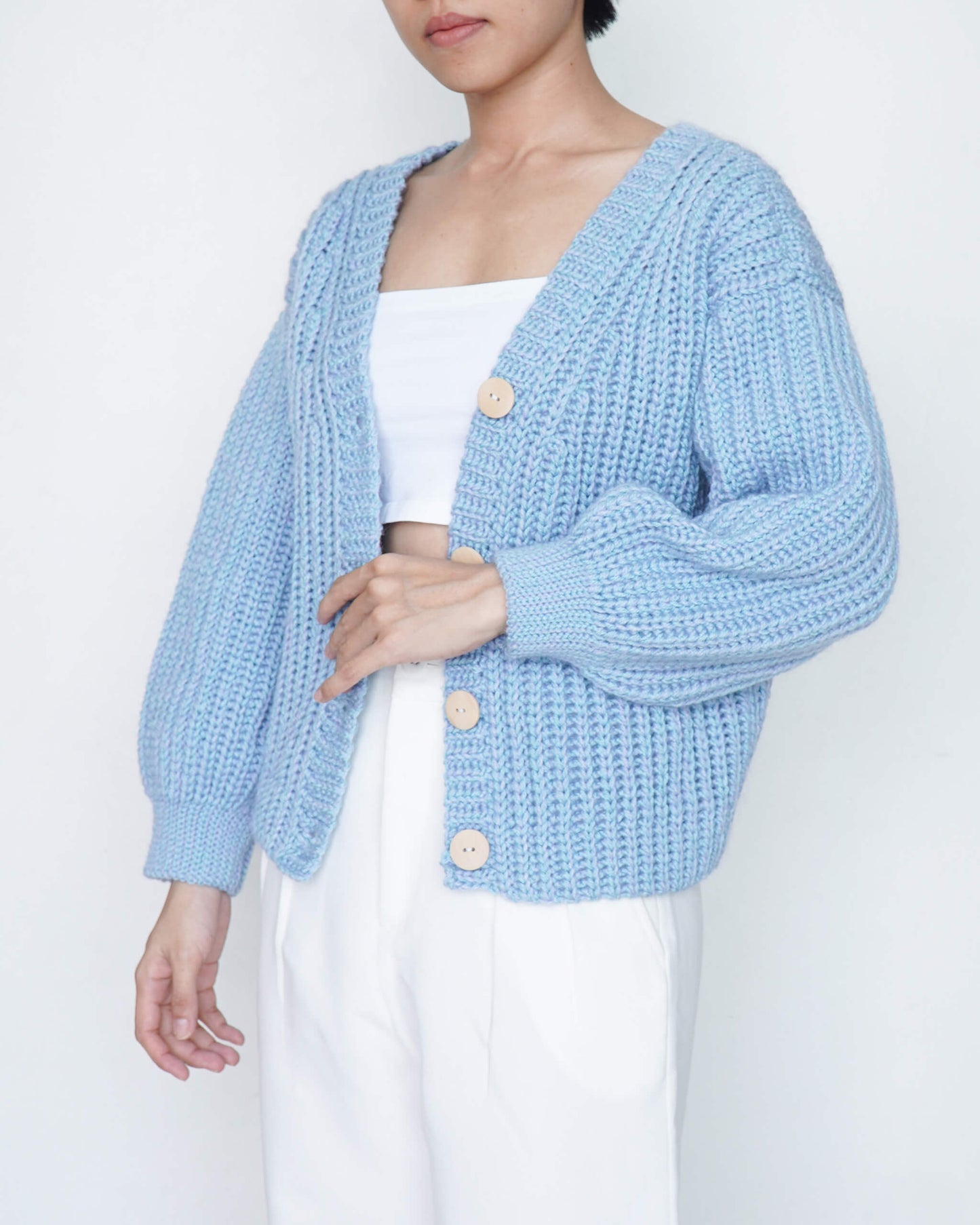 Cardigan No.42 | Knit like crochet cardigan pattern
