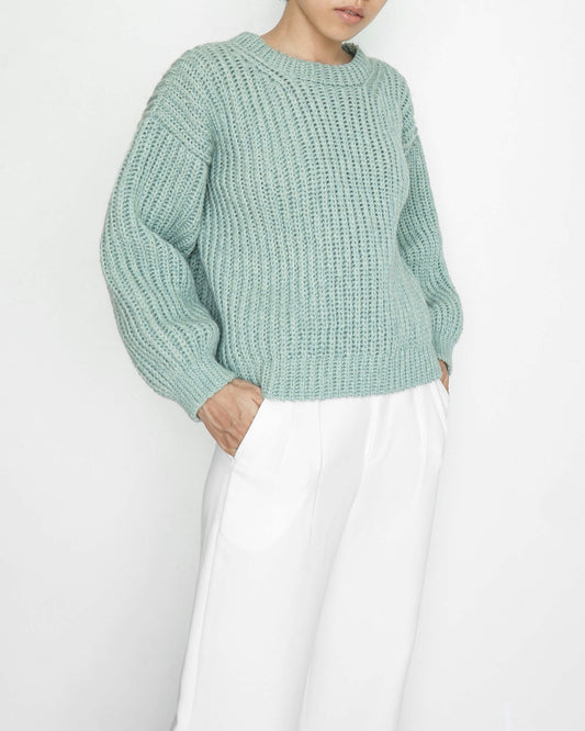 Ribbed sweater crochet pattern