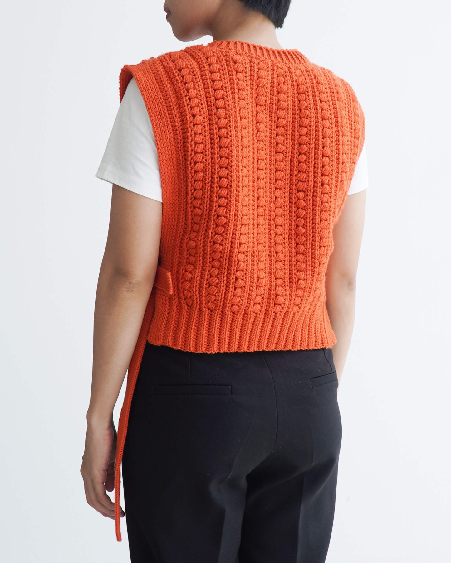 Vest No.61 | Easy crochet side tie vest pattern