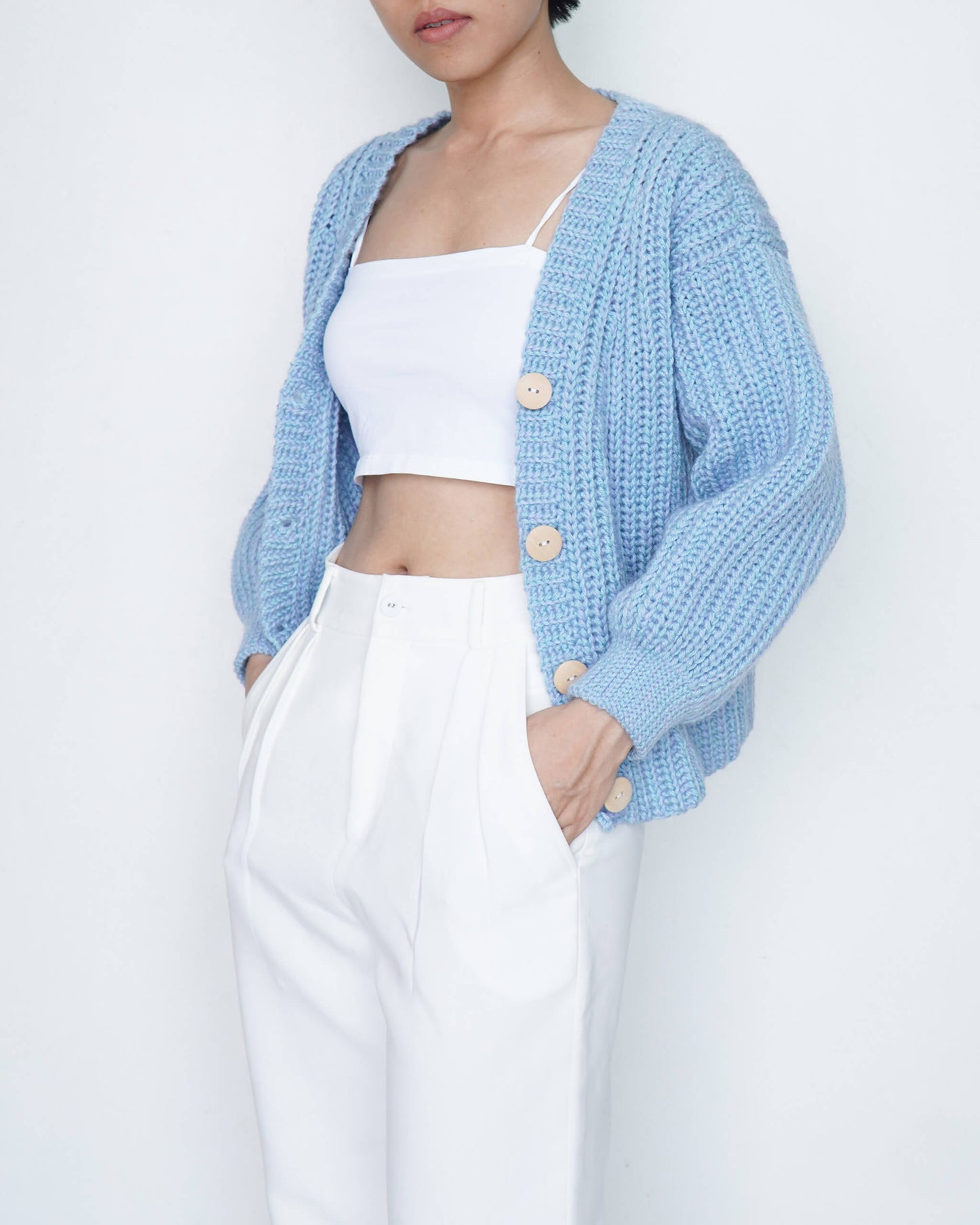 Cardigan No.42 | Knit like crochet cardigan pattern