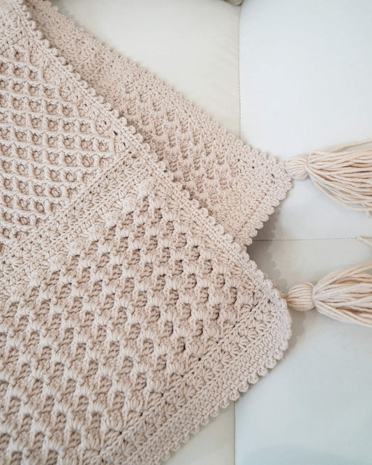 Blanket No.23 | Modern blanket crochet pattern + Video tutorial