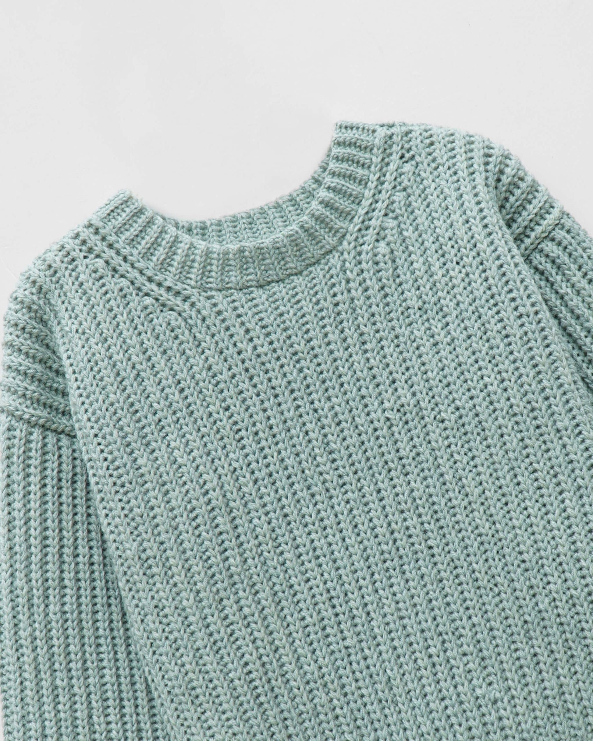 Ribbed sweater crochet pattern