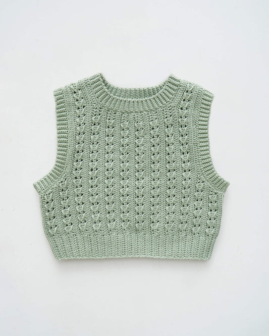 Vest No.50 | Easy crochet ribbed vest pattern