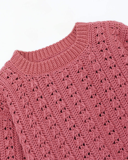 Sweater No.47 | Ribbed sweater crochet pattern