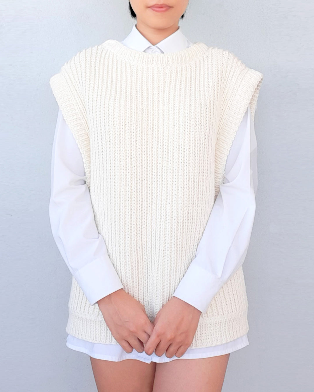 Vest Oversized vest knitting pattern