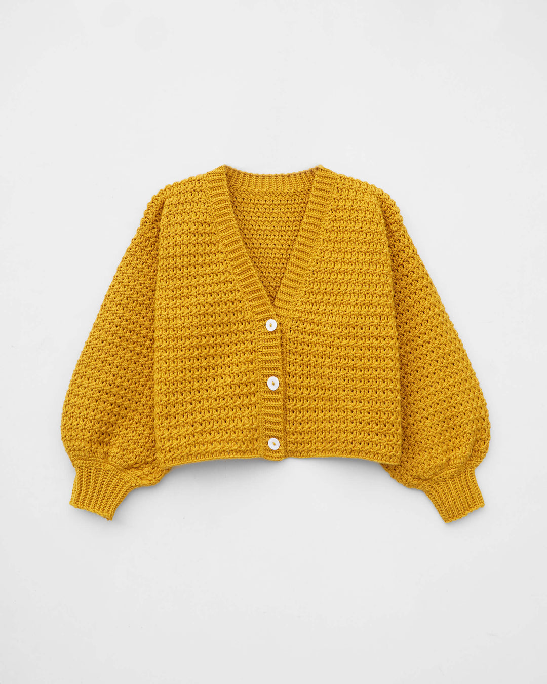 Crochet Cardigan Mustard Yellow Chunky Cardigan Cardigan Crochet V