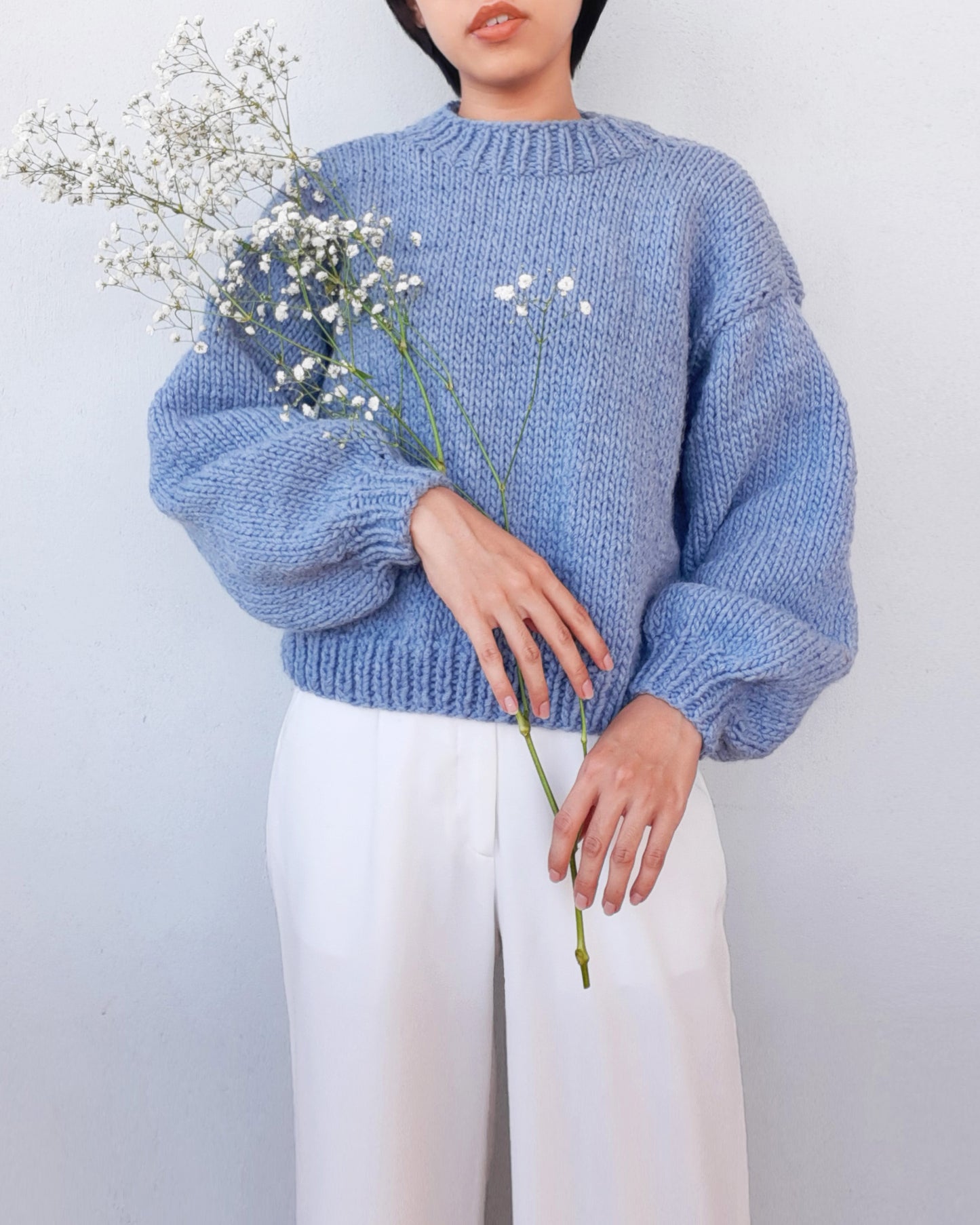 Sweater No.15 | Chunky sweater knitting pattern