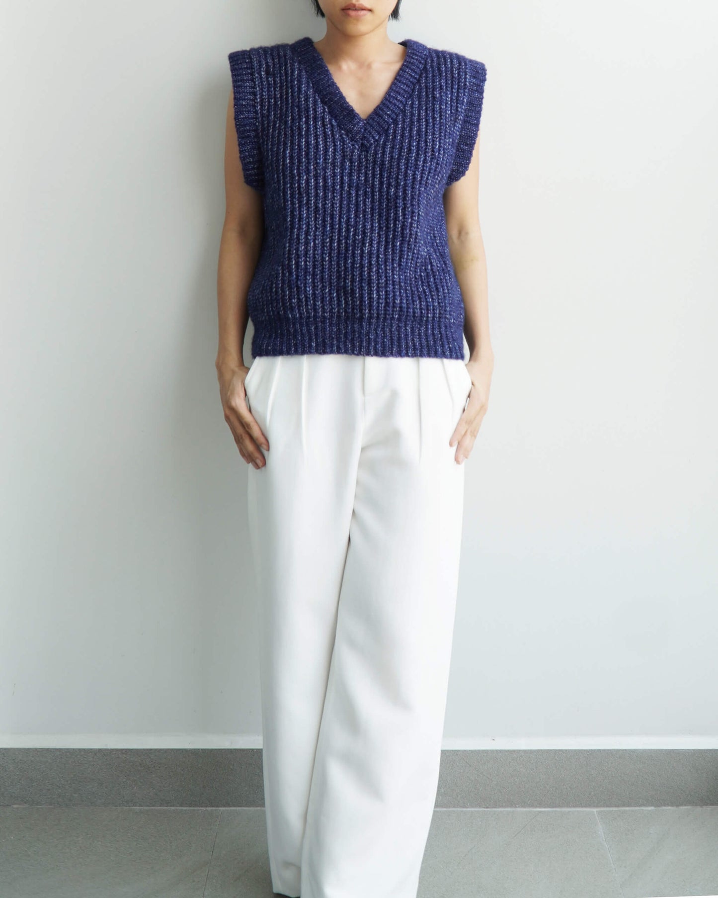 Vest No.30 | Easy crochet ribbed vest pattern