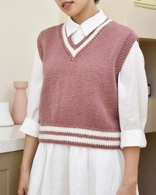 Vest No.11 | Easy knitting pattern