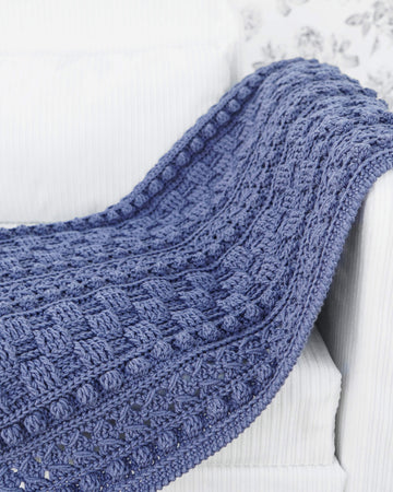Blanket No.13 | Easy crochet basket weave blanket pattern