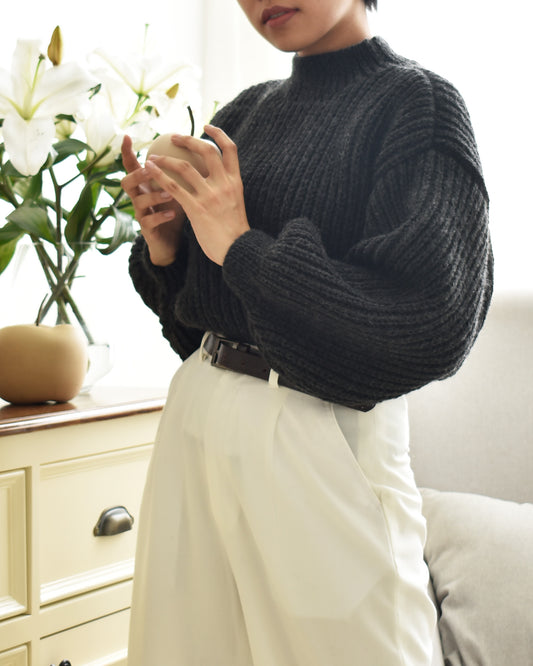 Sweater No.17 | Chunky knitting sweater pattern
