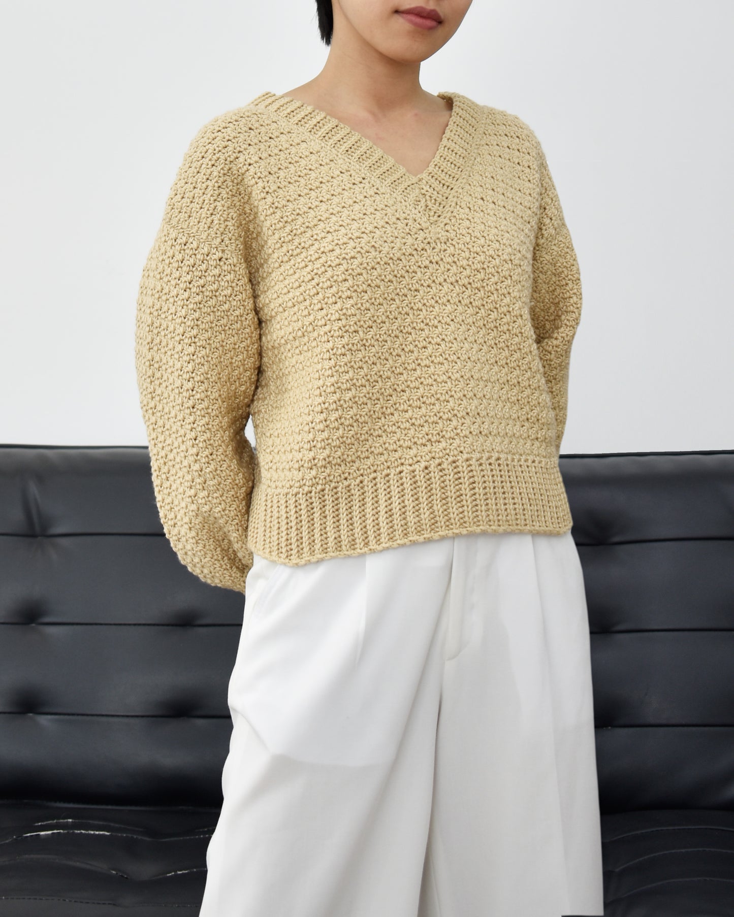 Sweater No.28 | Easy crochet pattern