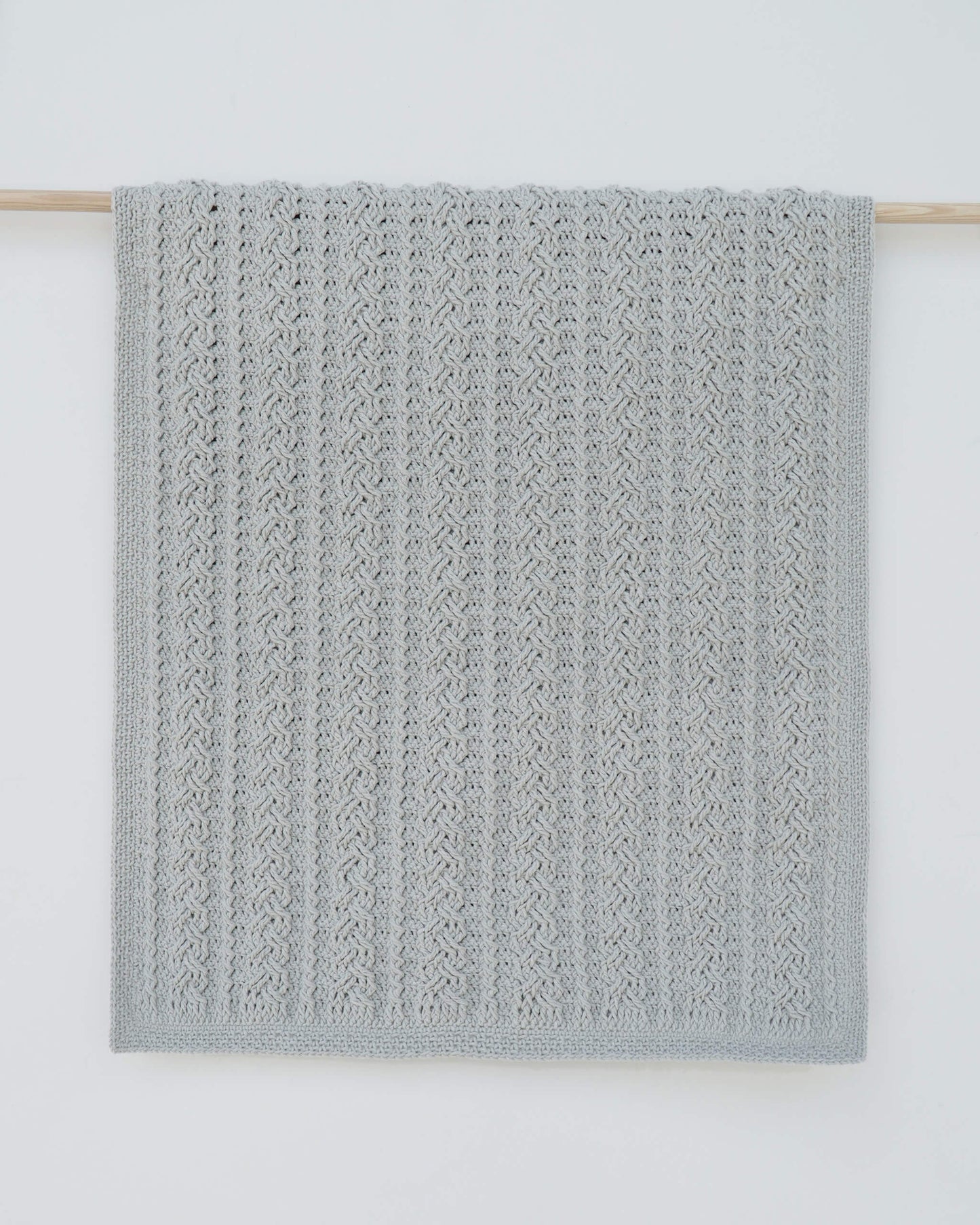 Cable blanket pattern | Video tutorial