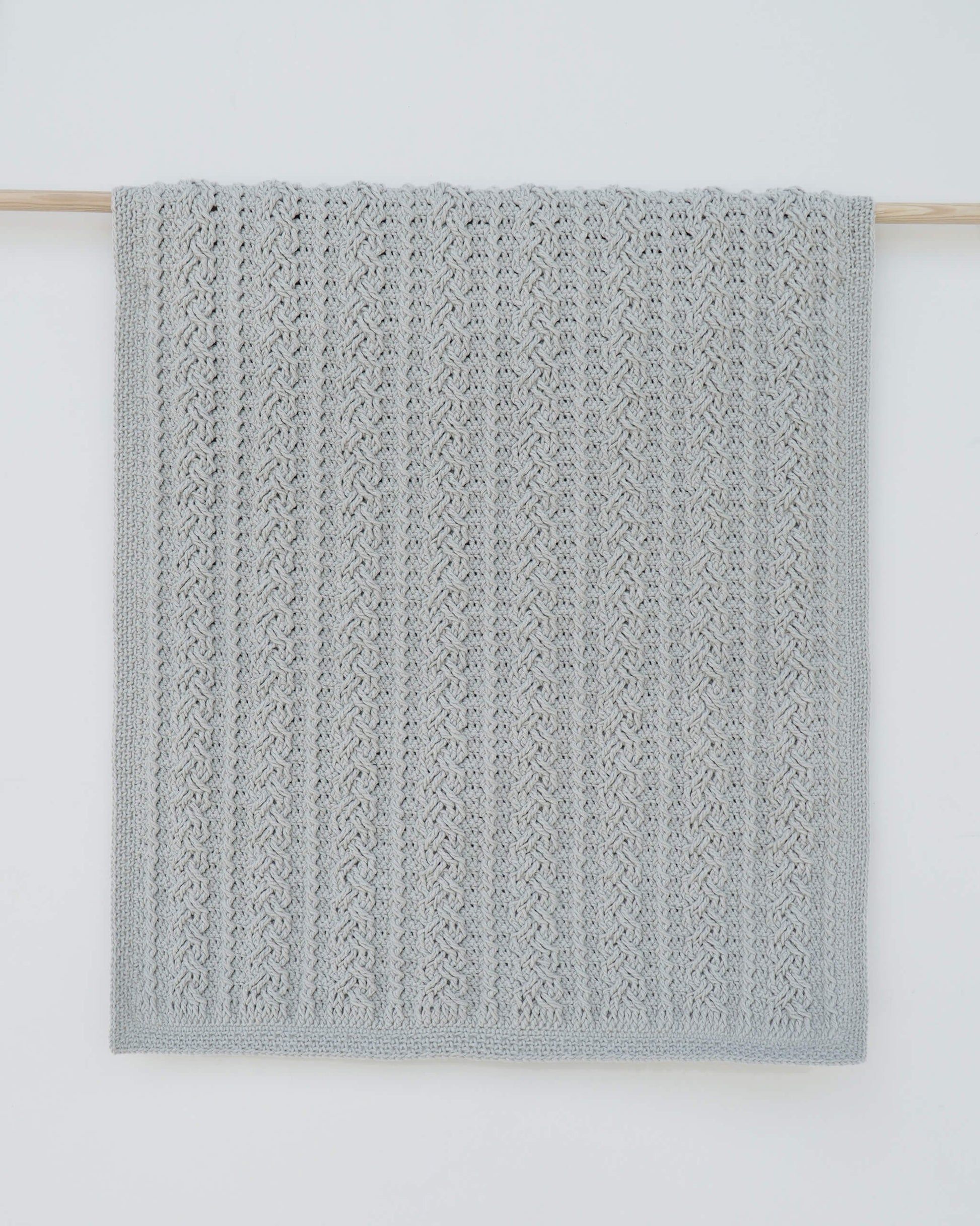 Cable blanket pattern | Video tutorial