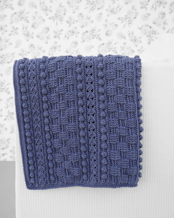Easy crochet basket weave blanket pattern