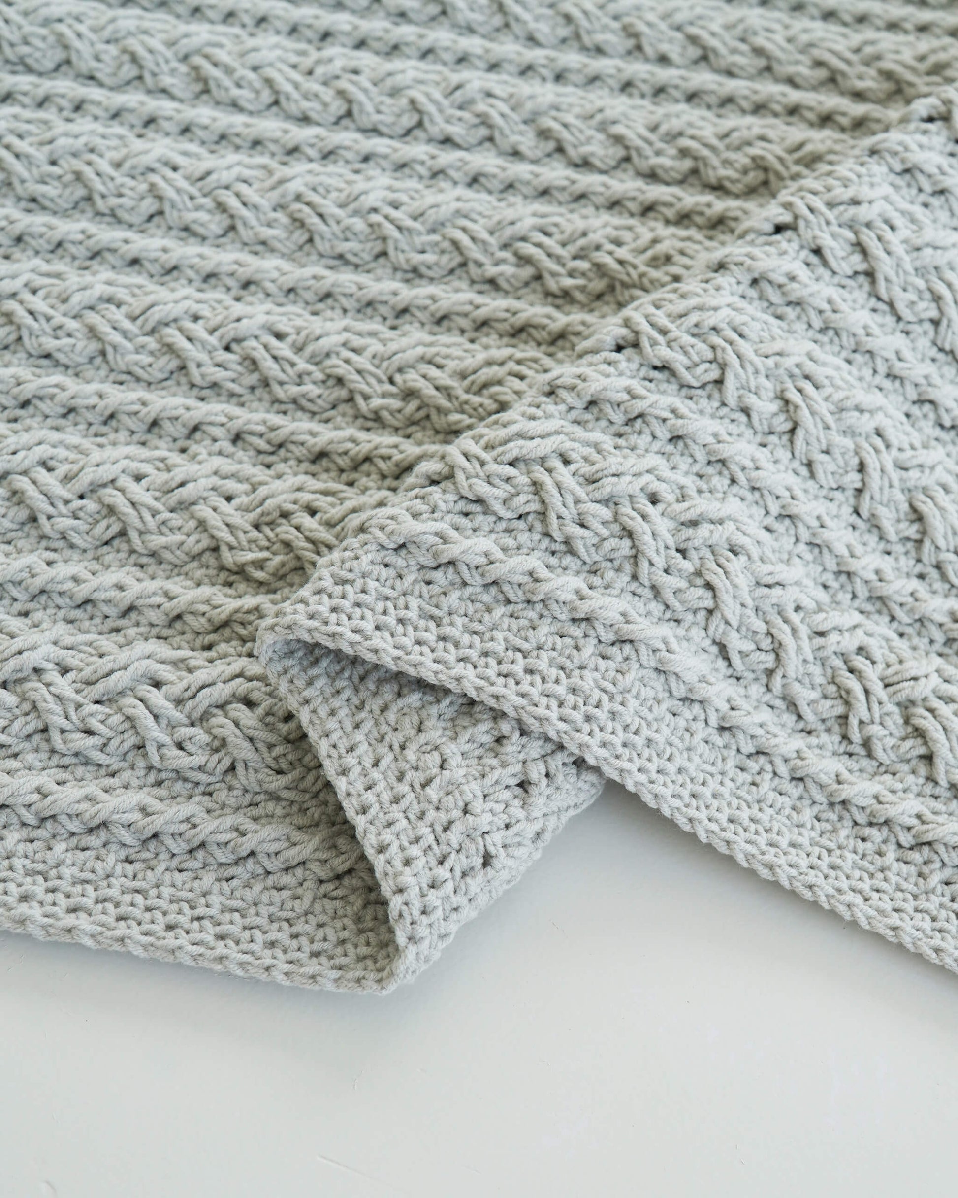 Cable blanket pattern | Video tutorial