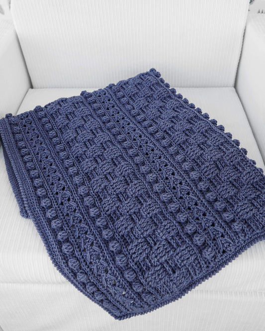 Easy crochet basket weave blanket pattern