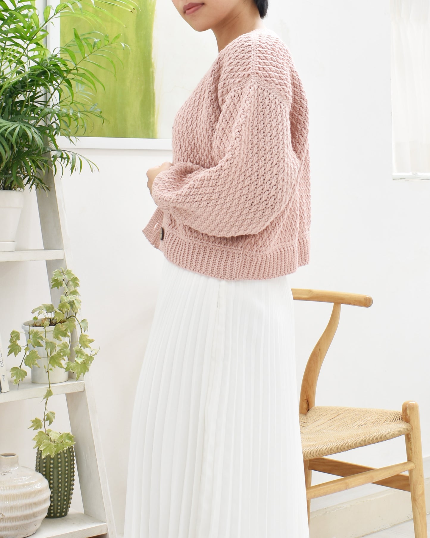 Cardigan No.16 | Crochet V-neck cardigan pattern