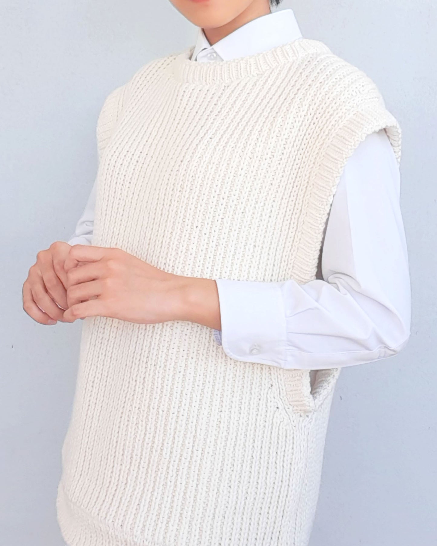 Vest No.2 | Oversized vest knitting pattern