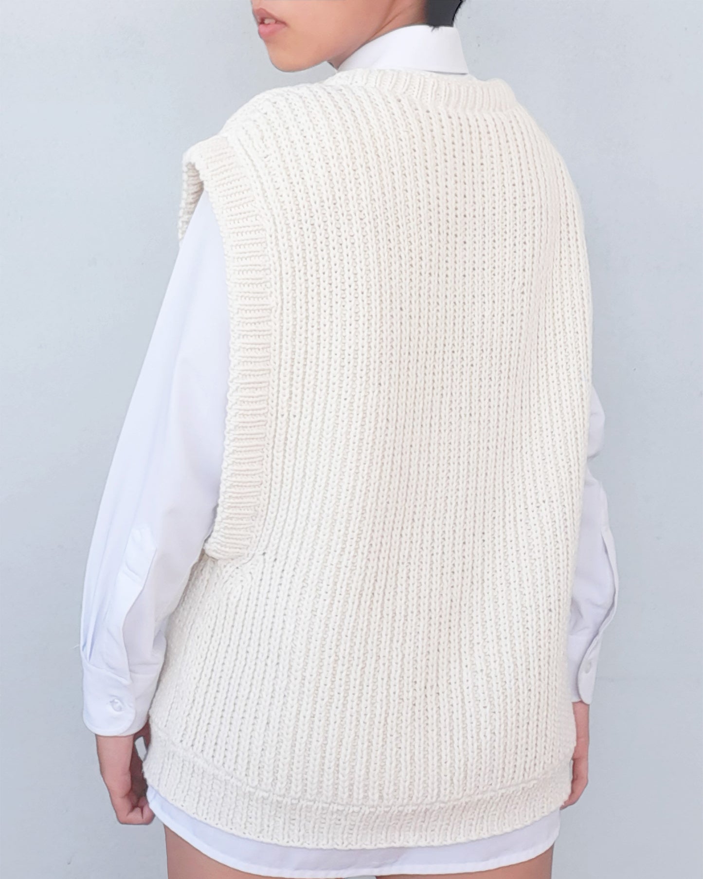 Vest No.2 | Oversized vest knitting pattern