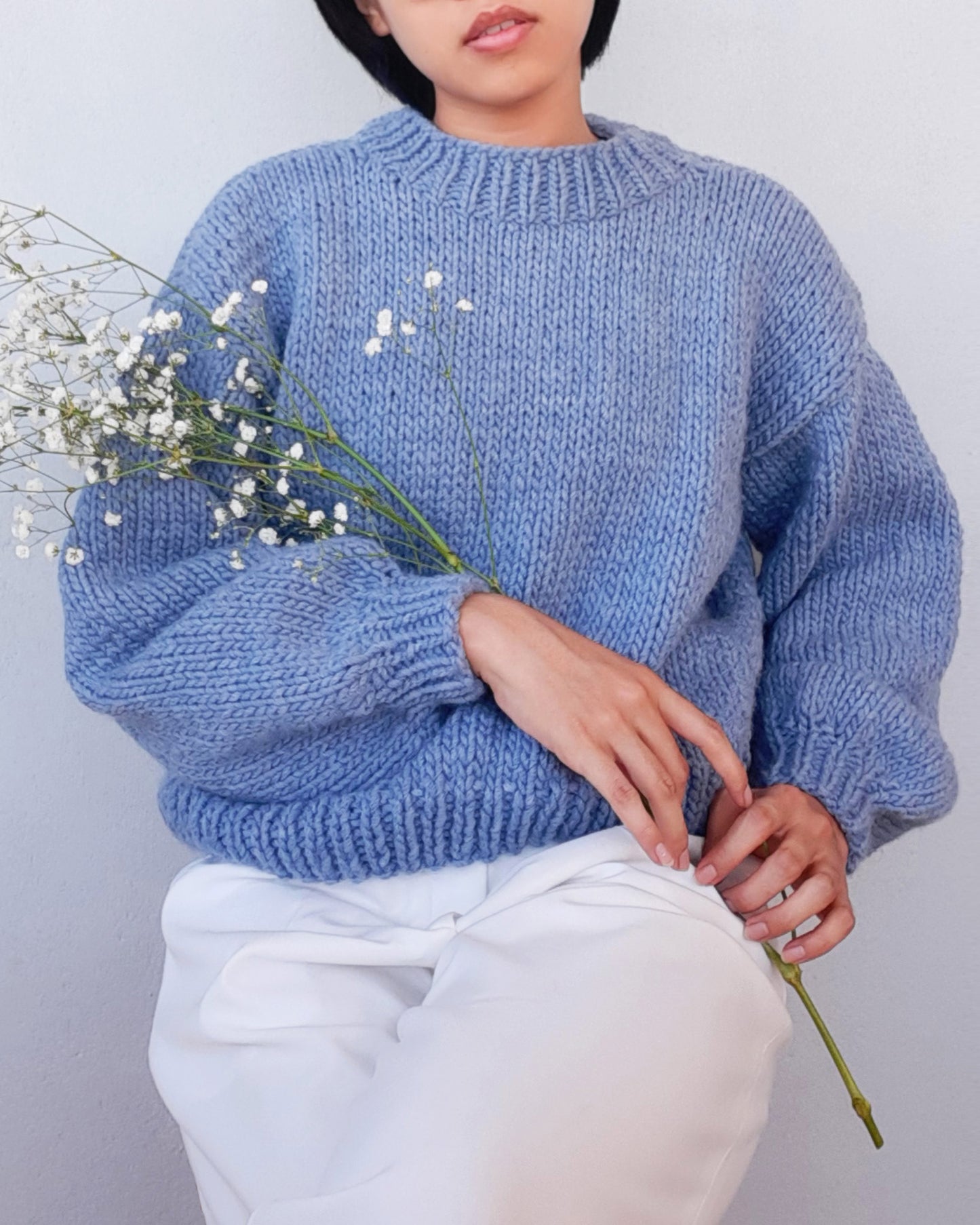 Sweater No.15 | Chunky sweater knitting pattern