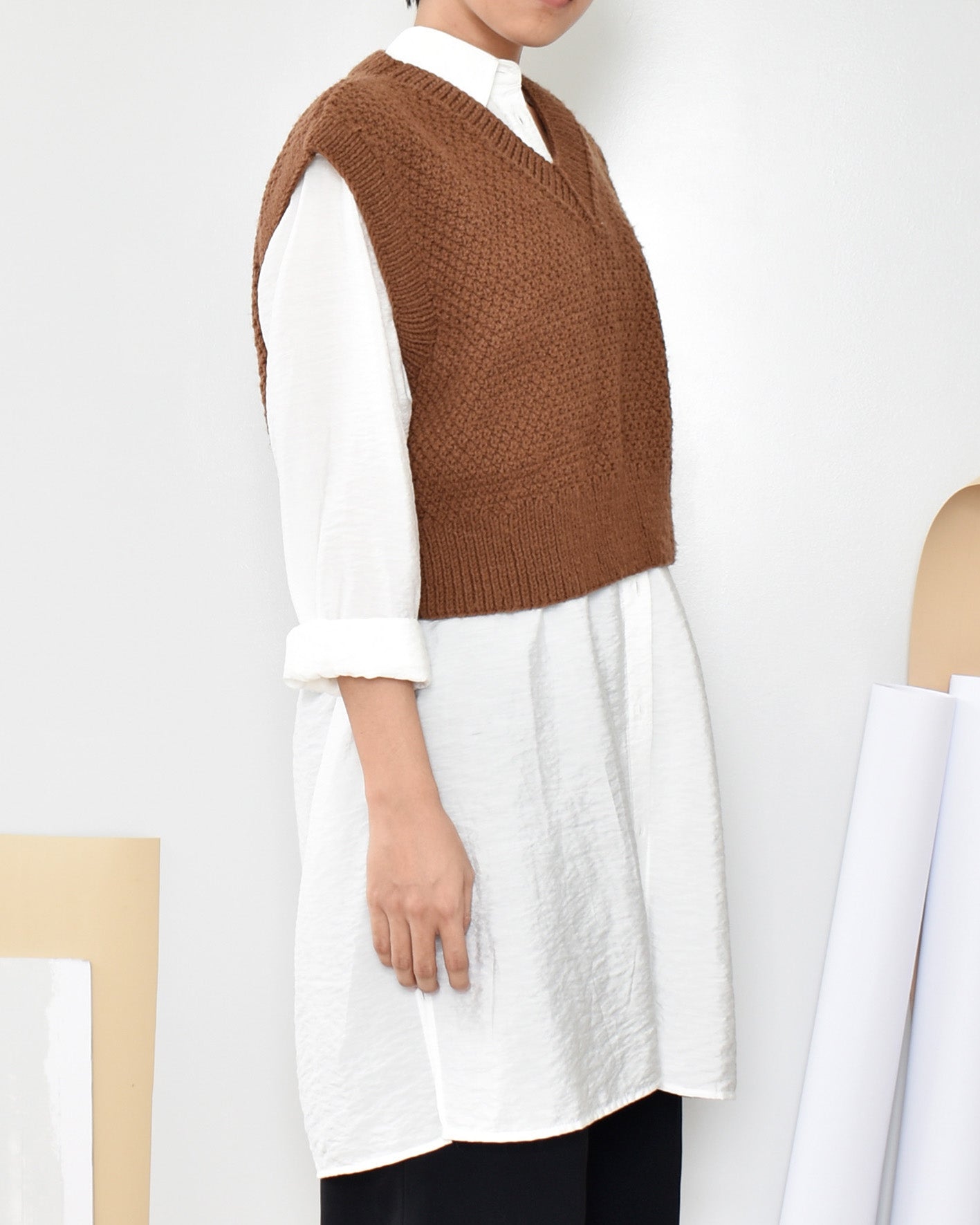Vest No.9 | Easy knitting pattern