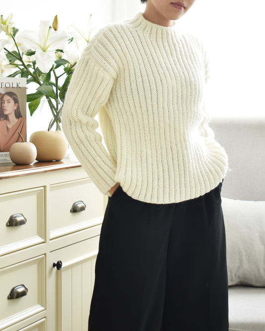 Sweater No.9 | Ribbed knitting sweater pattern