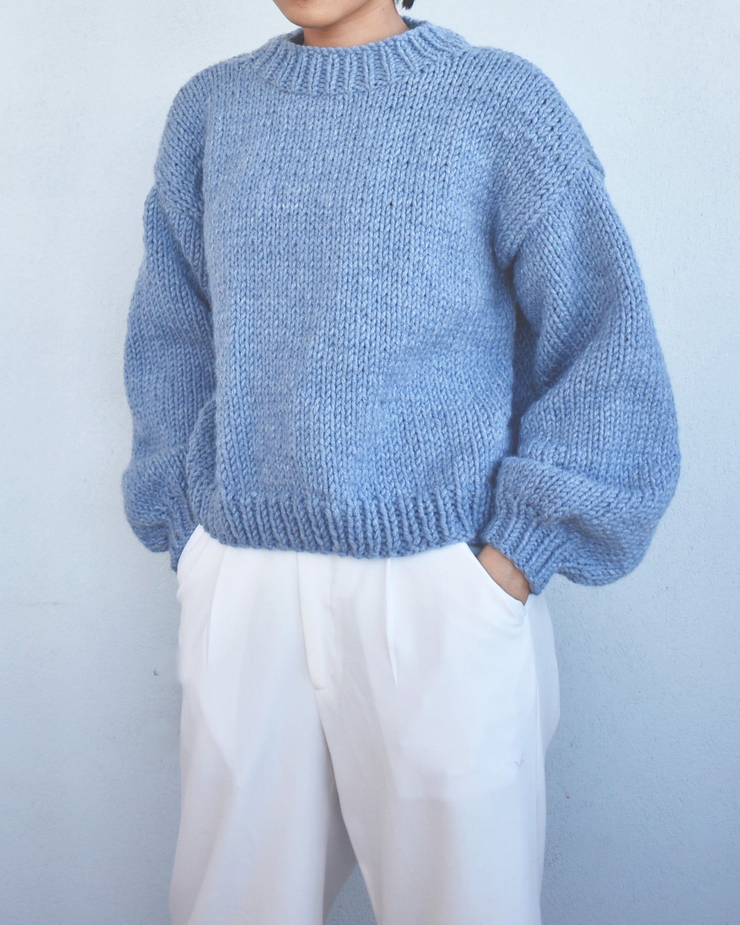 Sweater No.15 | Chunky sweater knitting pattern